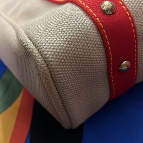 LOUIS VUITTON VINTAGE LTD EDITION ANTIGUA CABAS MM CANVAS TOTE Authentic Pre❤️d - Picture 5 of 15